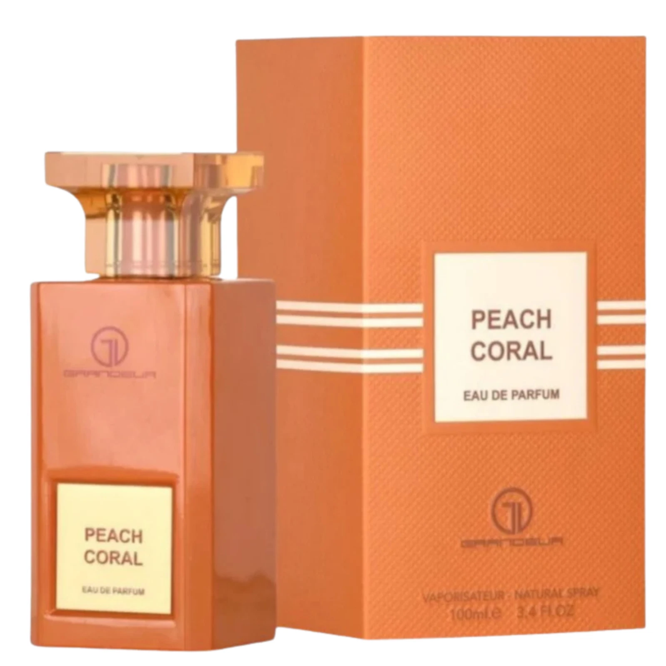 Peach Coral EDP Perfume By Grandeur Lattafa 100 ML Super Rich Niche Fragrance
