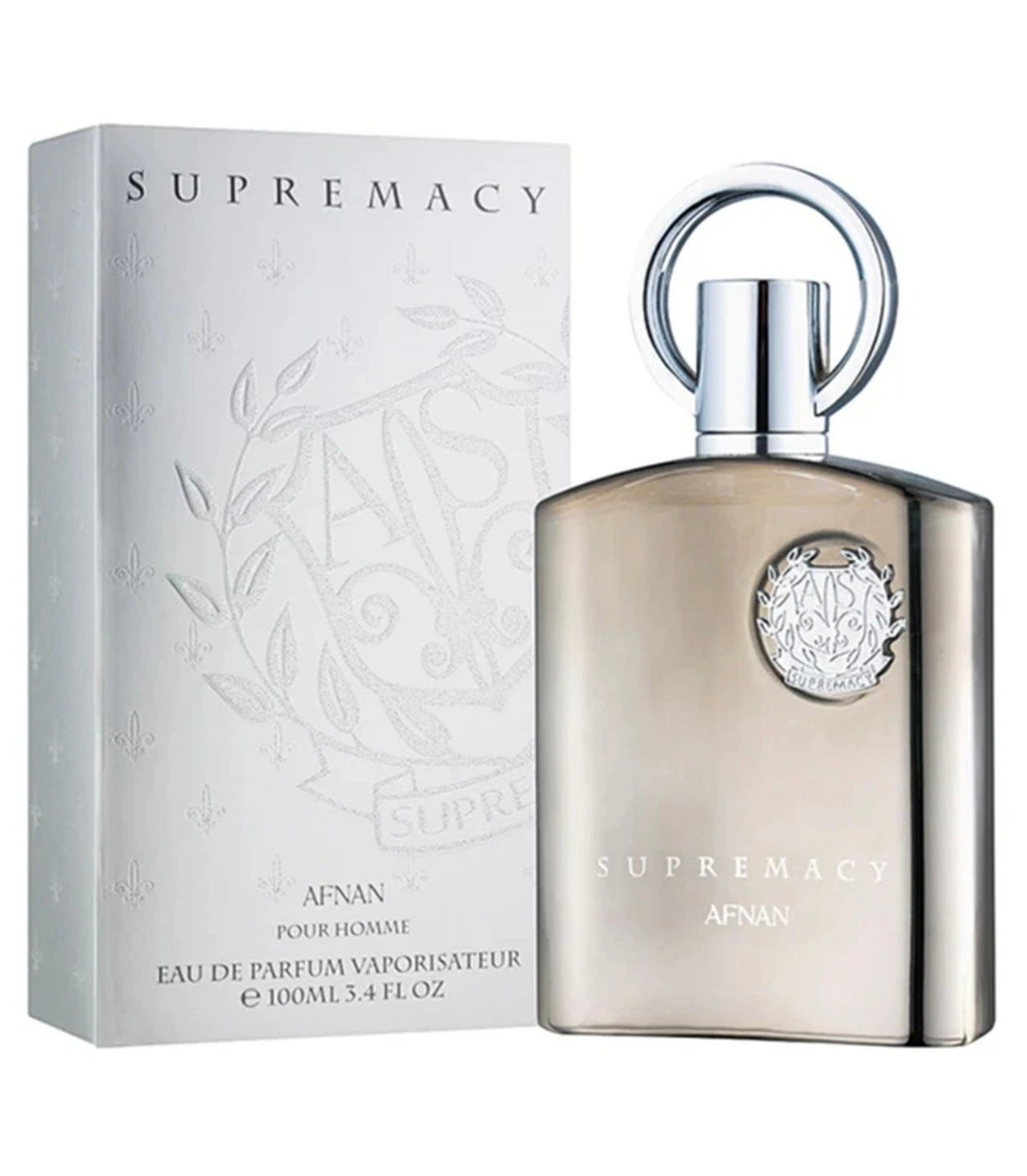 AFNAN Supremacy Silver For Men Cologne 3.4 Oz ~ 100 ml EDP Spray