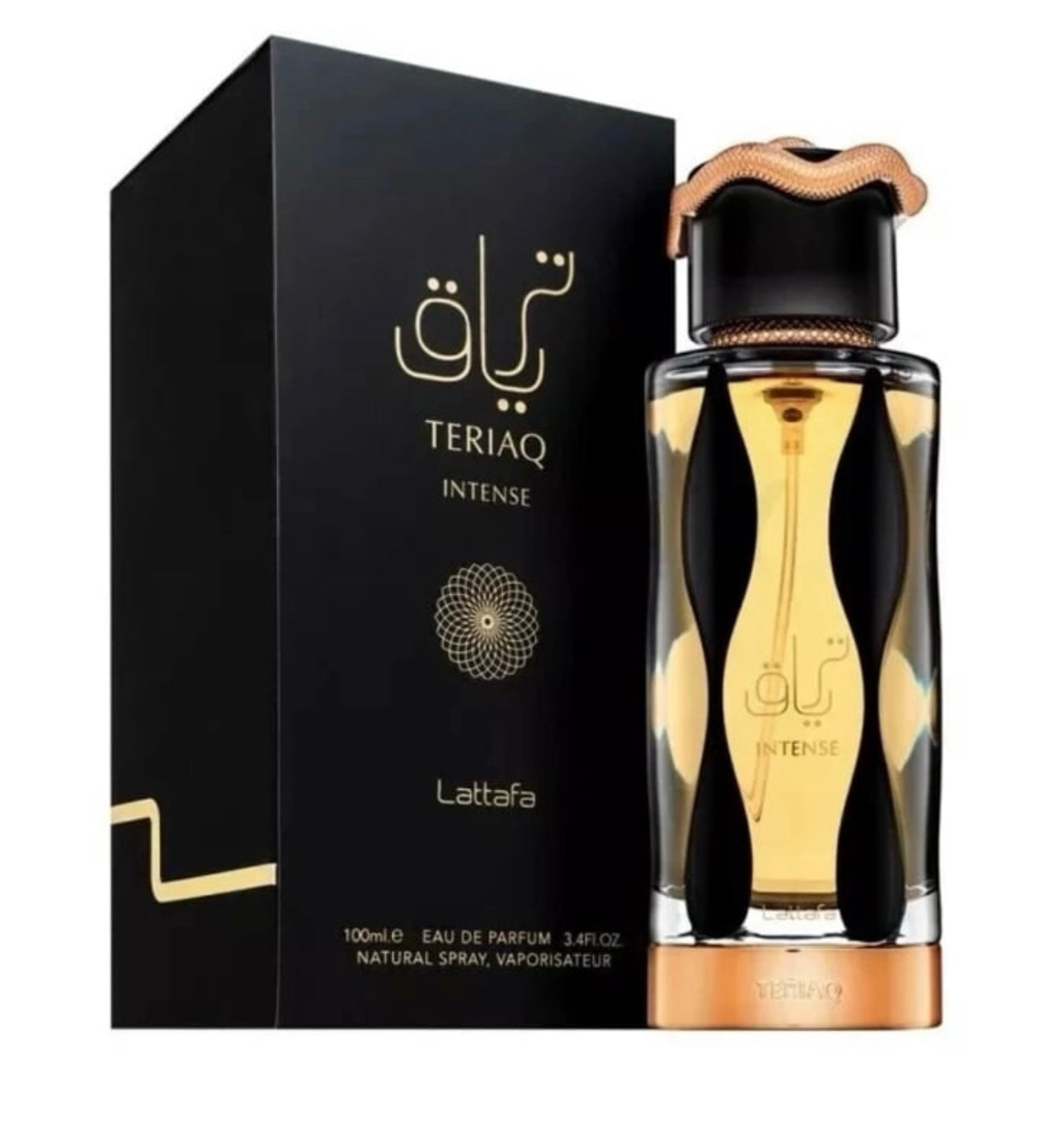 Teriaq Intense by Lattafa 3.4oz Eau de Parfum Unisex