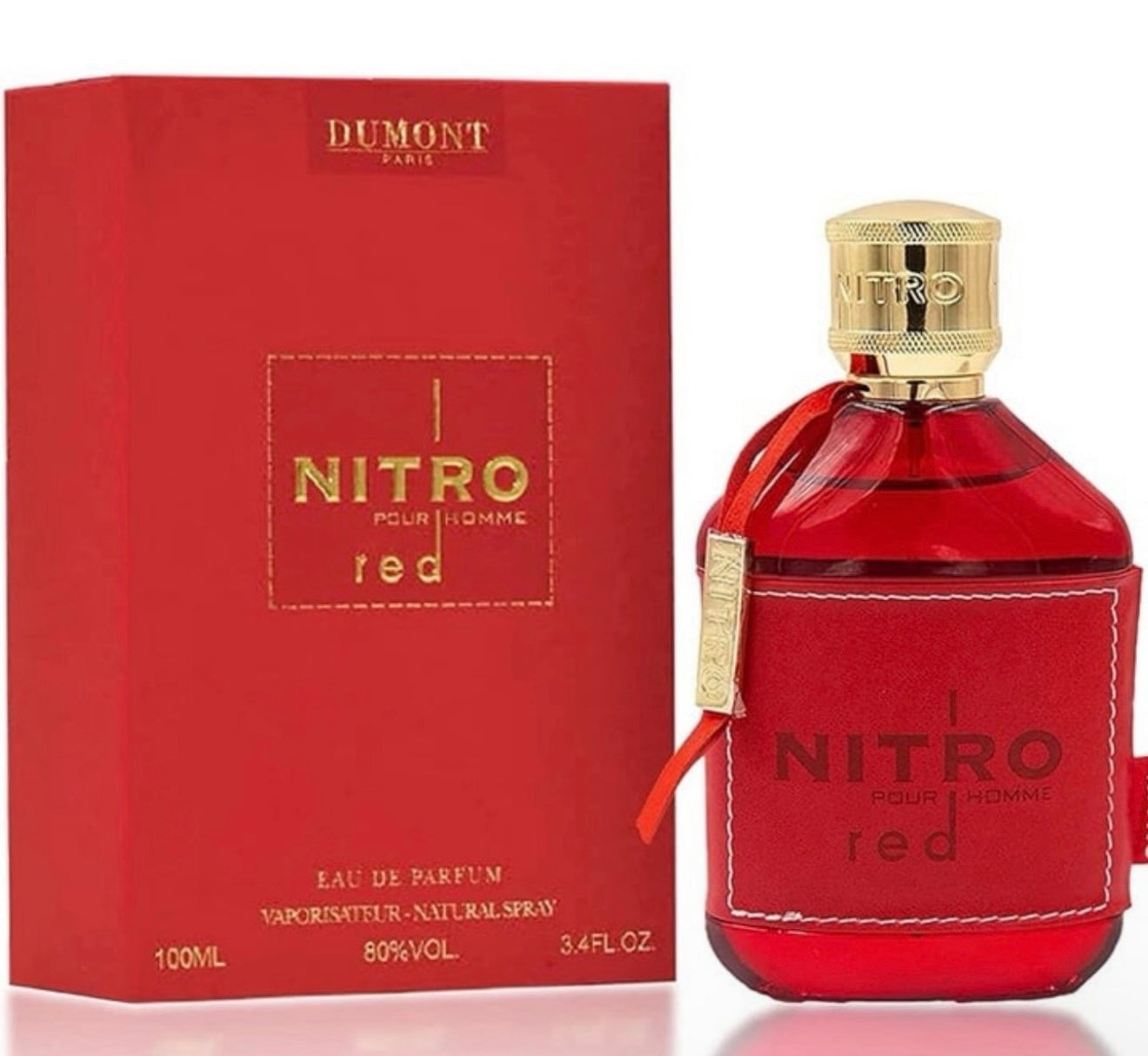 NITRO RED MEN EDP by DUMONT PARIS 3.4 oz/100 ml