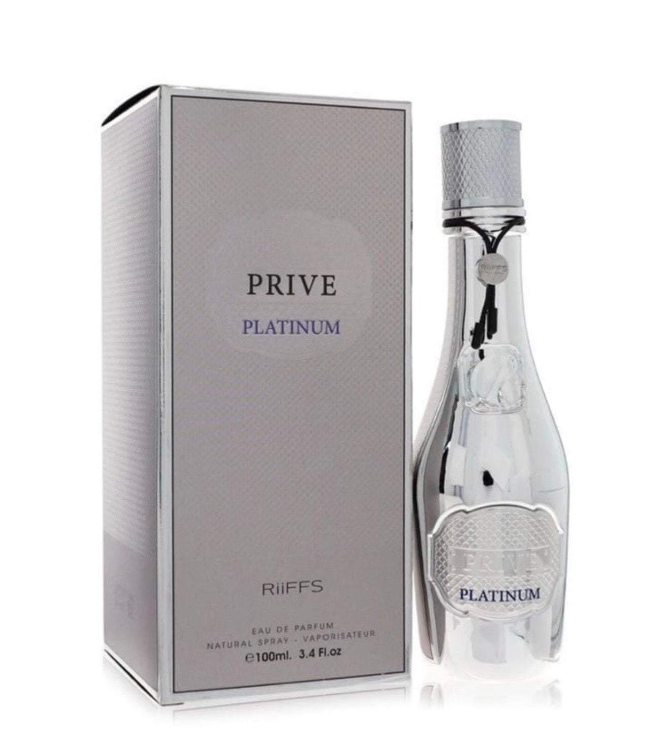 Riiffs Prive Platinum by Riiffs Eau De Parfum Spray 3.4 oz For Men