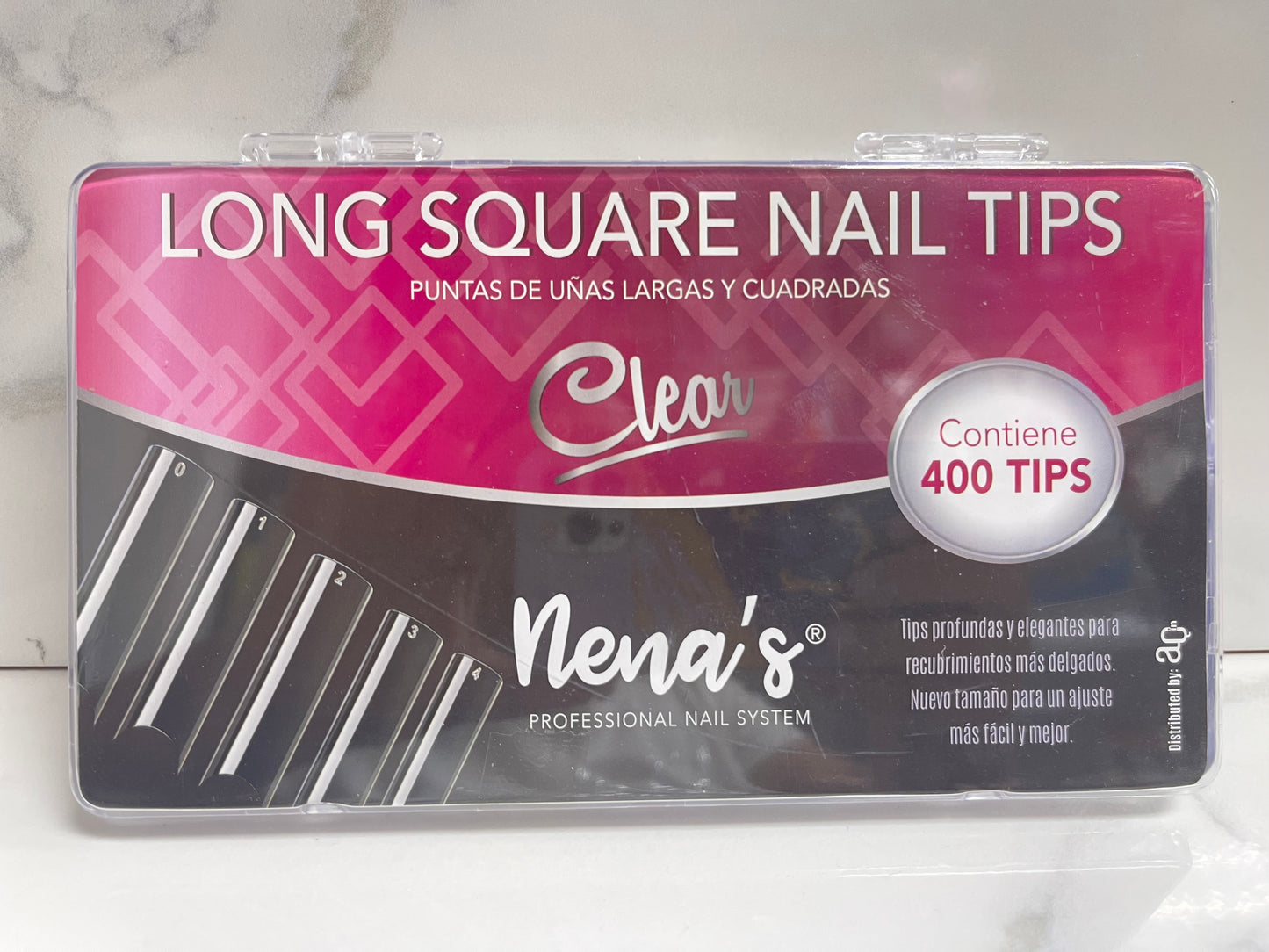 Long square nail tips