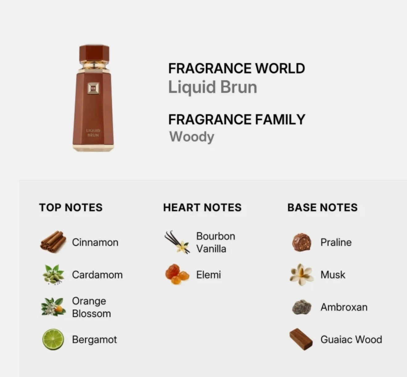 Liquid Brun by French Avenue Eau de Parfum 100ml/3.4 oz.