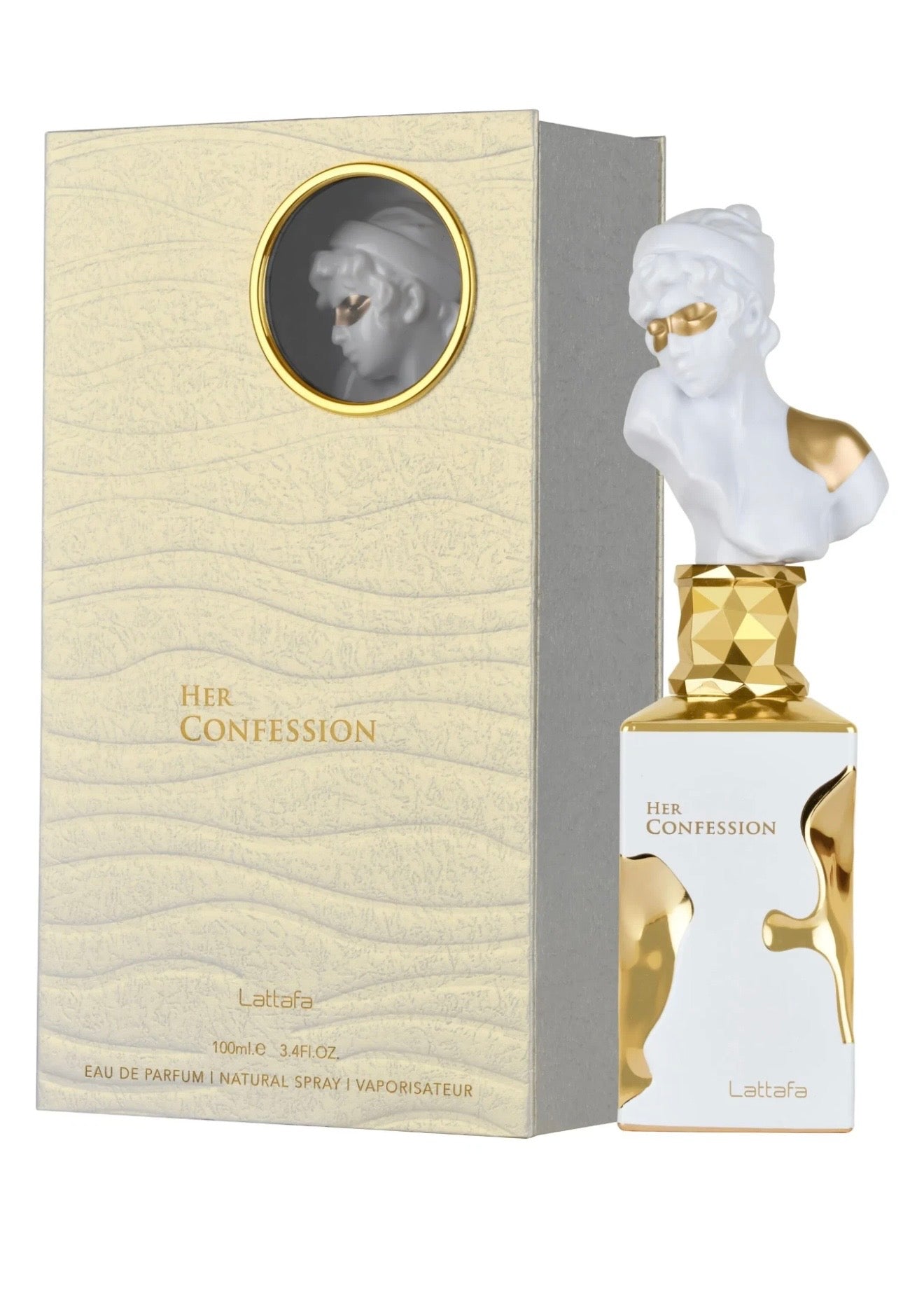 Her Confession Eau De Parfum Spray 100ML (3.4 OZ) by Lattafa