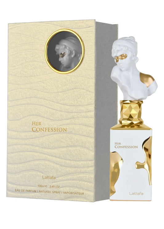 Her Confession Eau De Parfum Spray 100ML (3.4 OZ) by Lattafa