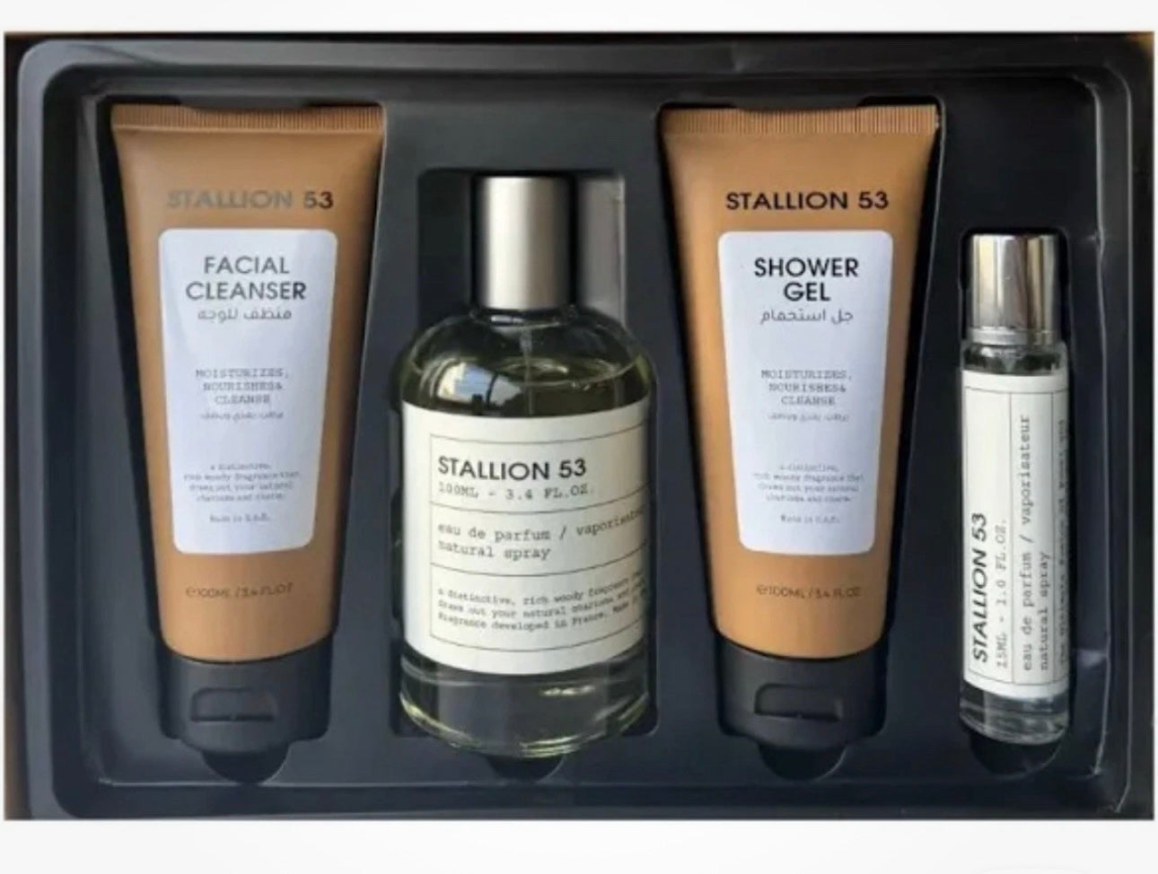 Emper Stallion 53 Gift Set: 100ml EDP + Facial Cleanser + Shower Gel + 15ml