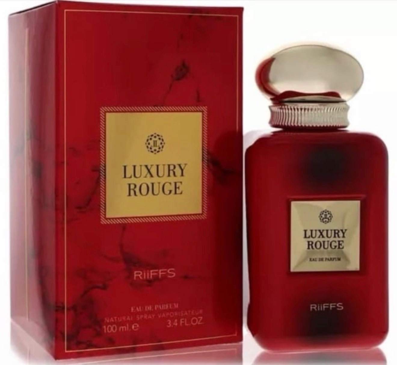 Luxury Rouge Eau De Perfume By Riiffs for Women 3.4 oz /100 ml