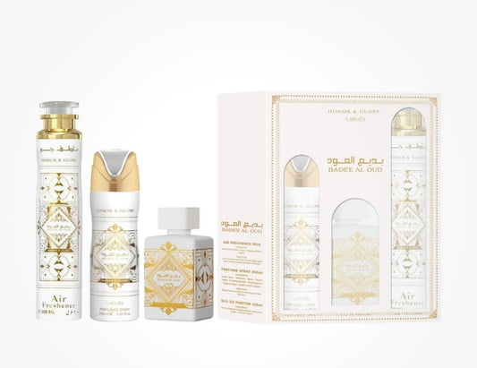 Lattafa Bade'e Al Oud Honor & Glory 3pc Set EDP Unisex