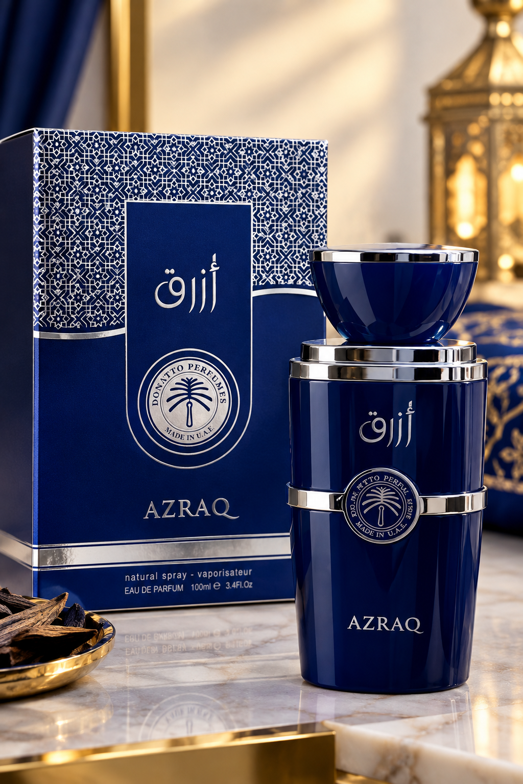 AZRAQ By DONATTO PERFUMES Eau de Parfum 3.4 oz/100ml