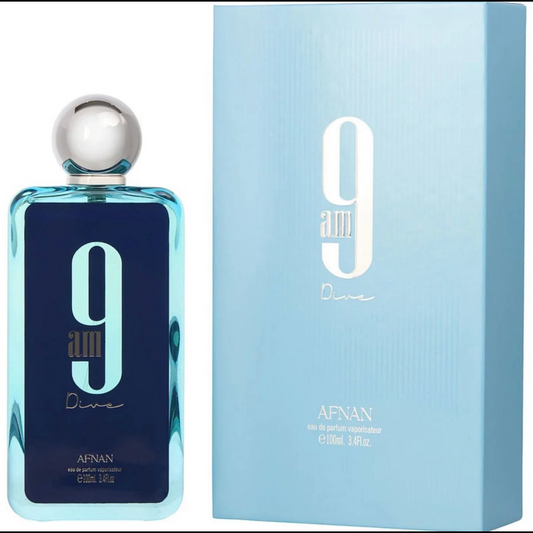 9AM Dive de Afnan para Unisex - 3.4 oz EDP Spray
