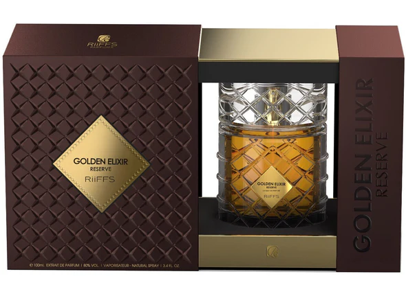 GOLDEN ELIXIR RESERVE UNISEX EDP - 100 ML (3,4 Oz) DE RIIFFS