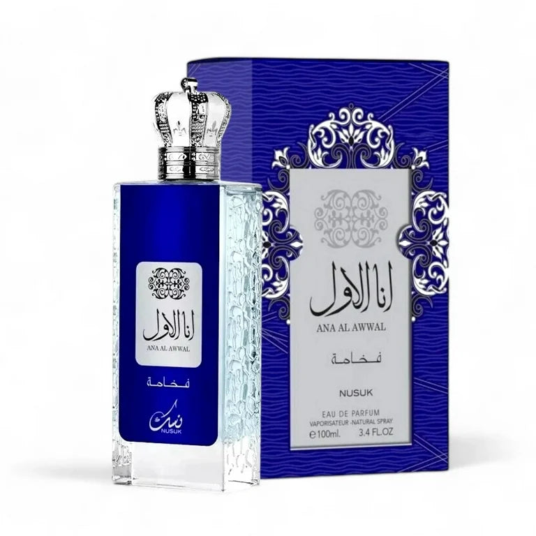 Ana Al Awwal blue by Nusuk Eau de Parfum Spray  for men 3.4 oz /100 ml & viral