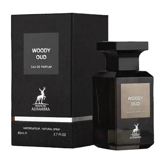Maison Alhambra Woody Oud for Men - 2.7 oz EDP Spray